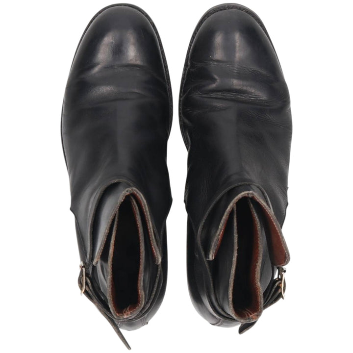 Jodhpur boots 7 Women's 25.0cm genuine leather black type Vintage Second Hand