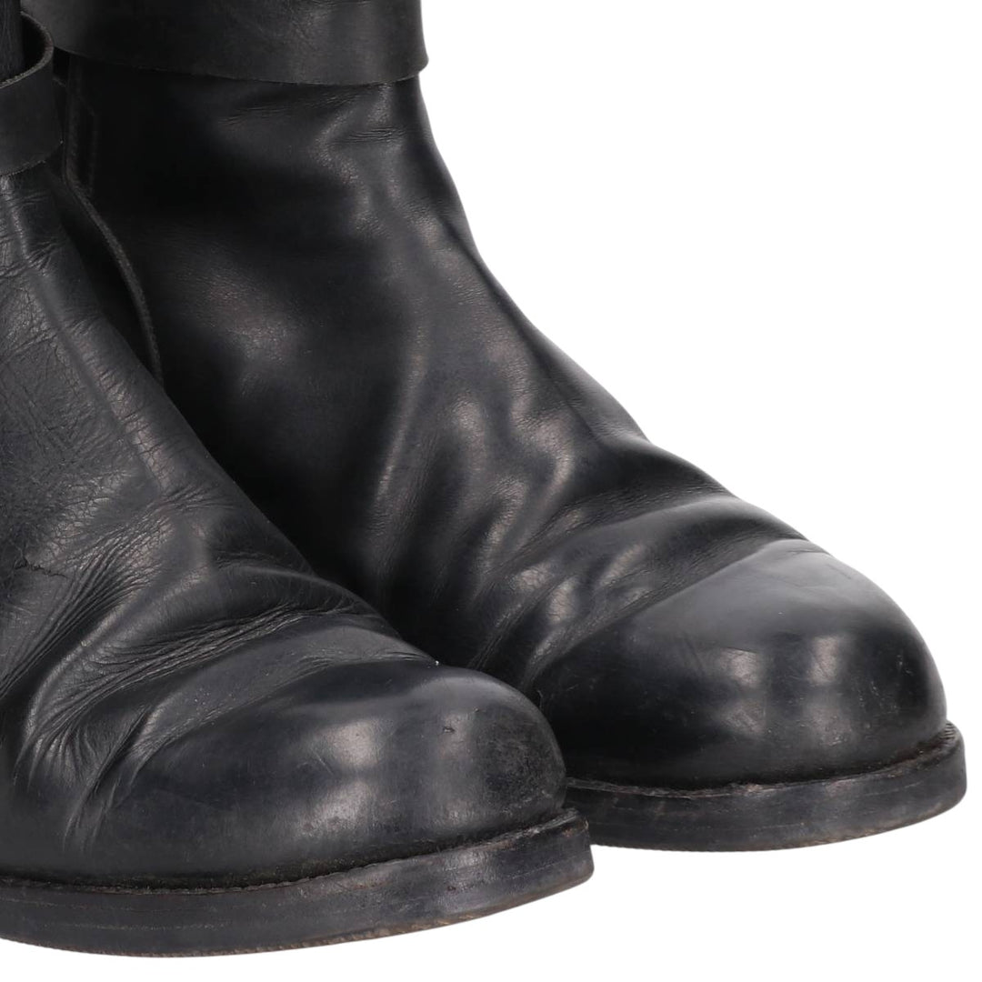 Jodhpur boots 7 Women's 25.0cm genuine leather black type Vintage Second Hand