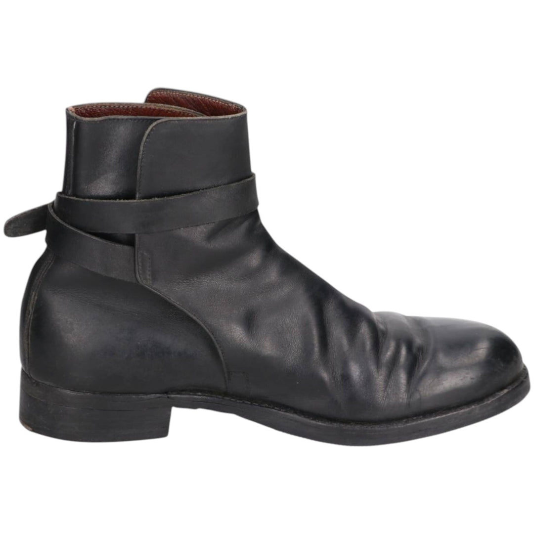 Jodhpur boots 7 Women's 25.0cm genuine leather black type Vintage Second Hand