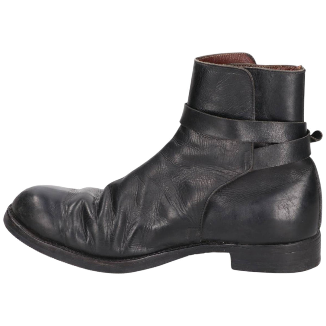 Jodhpur boots 7 Women's 25.0cm genuine leather black type Vintage Second Hand