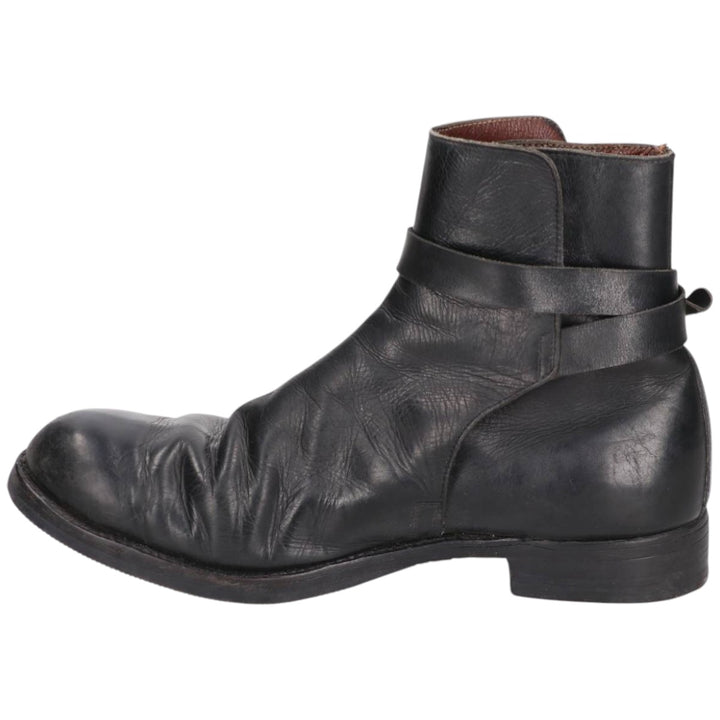 Jodhpur boots 7 Women's 25.0cm genuine leather black type Vintage Second Hand
