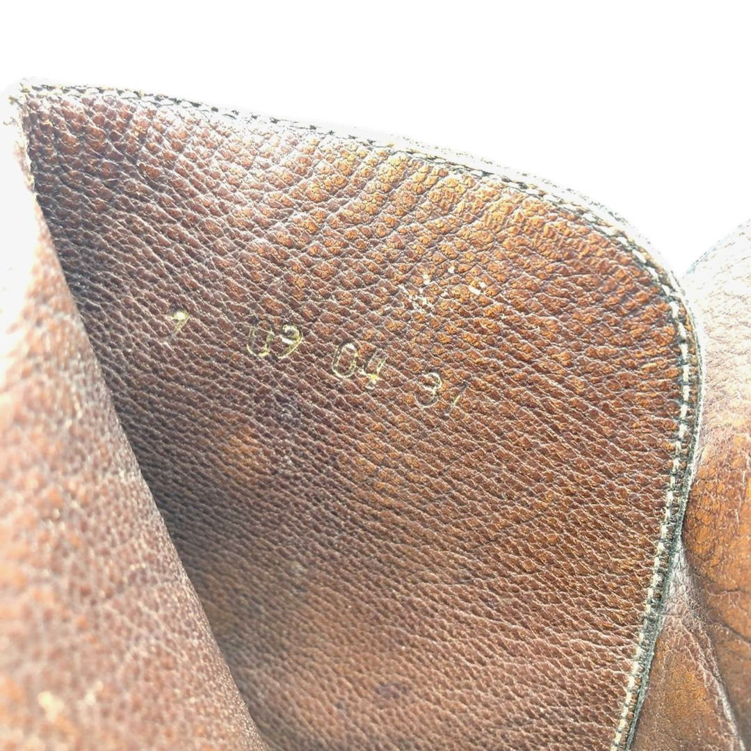 Jodhpur boots 7 Women's 25.0cm genuine leather black type Vintage Second Hand