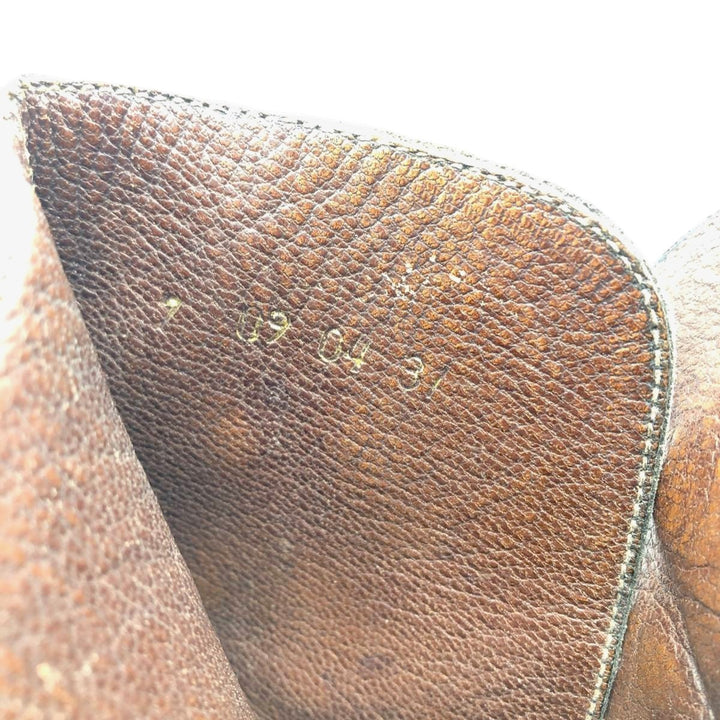 Jodhpur boots 7 Women's 25.0cm genuine leather black type Vintage Second Hand