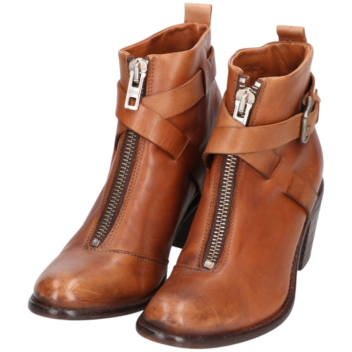 Diesel Jodhpur Boots, Made in Portugal, Size 40 Women's 25.0cm genuine leather brown type Vintage Second Hand