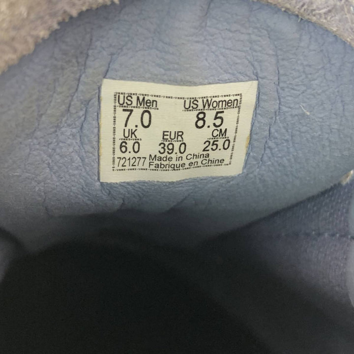 Vans suede sneakers, size 7 Men's 25.0cm suede Blue type light blue Vintage Second Hand