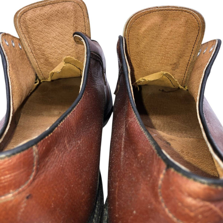 EXECUTIVE IMPERIALS Plain Toe Shoes, Made in USA, Size 10 Men's 28.5cm genuine leather brown type Vintage Second Hand