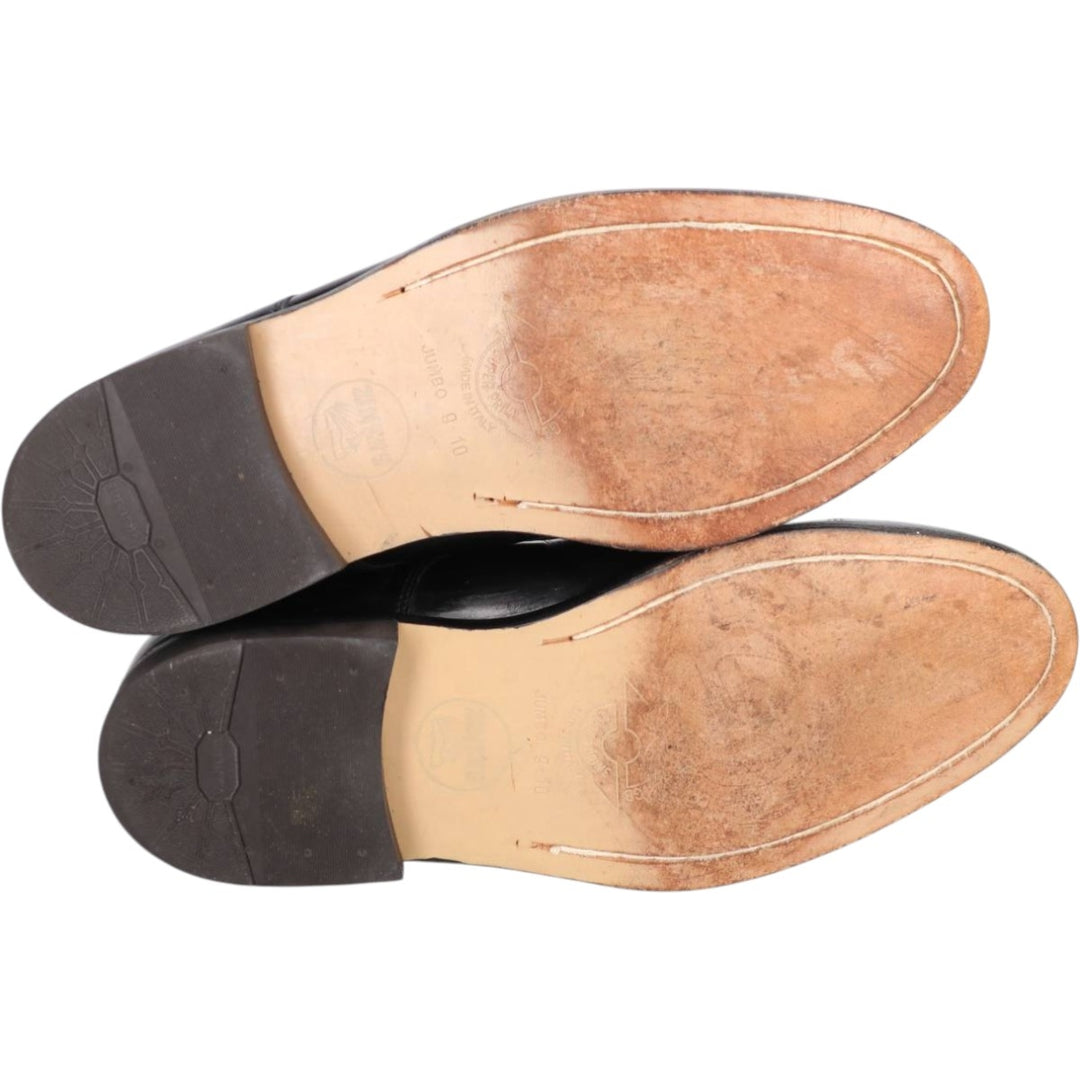 Bostonian Classics Straight Tip Shoes 9W Men's 27.0cm genuine leather black type Vintage Second Hand