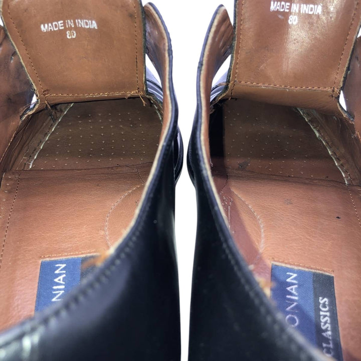 Bostonian Classics Straight Tip Shoes 9W Men's 27.0cm genuine leather black type Vintage Second Hand