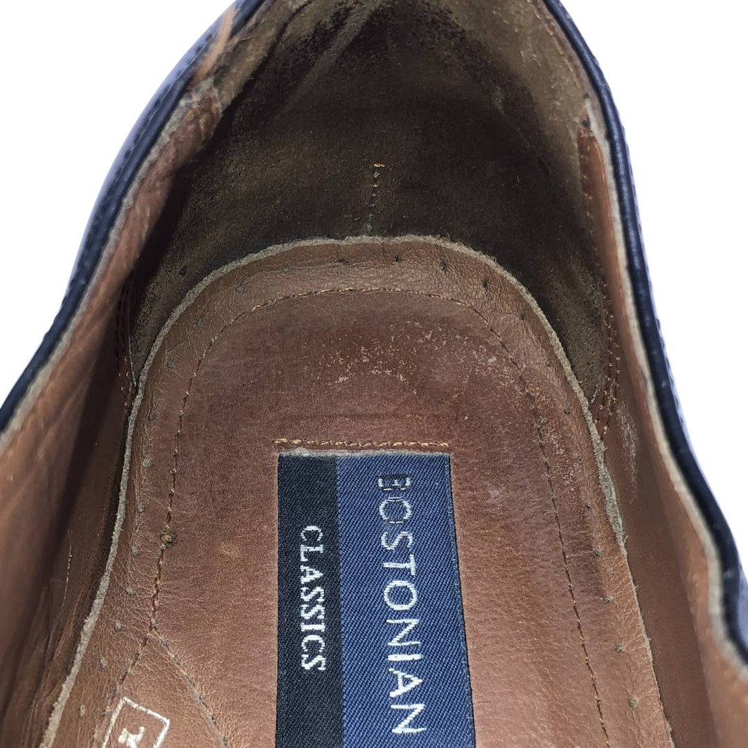 Bostonian Classics Straight Tip Shoes 9W Men's 27.0cm genuine leather black type Vintage Second Hand