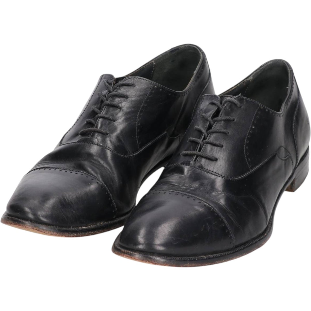 Alfani ALFANI Straight Tip Shoes, Made in Italy, Size 10M Men's 28.0cm genuine leather black type Vintage Second Hand