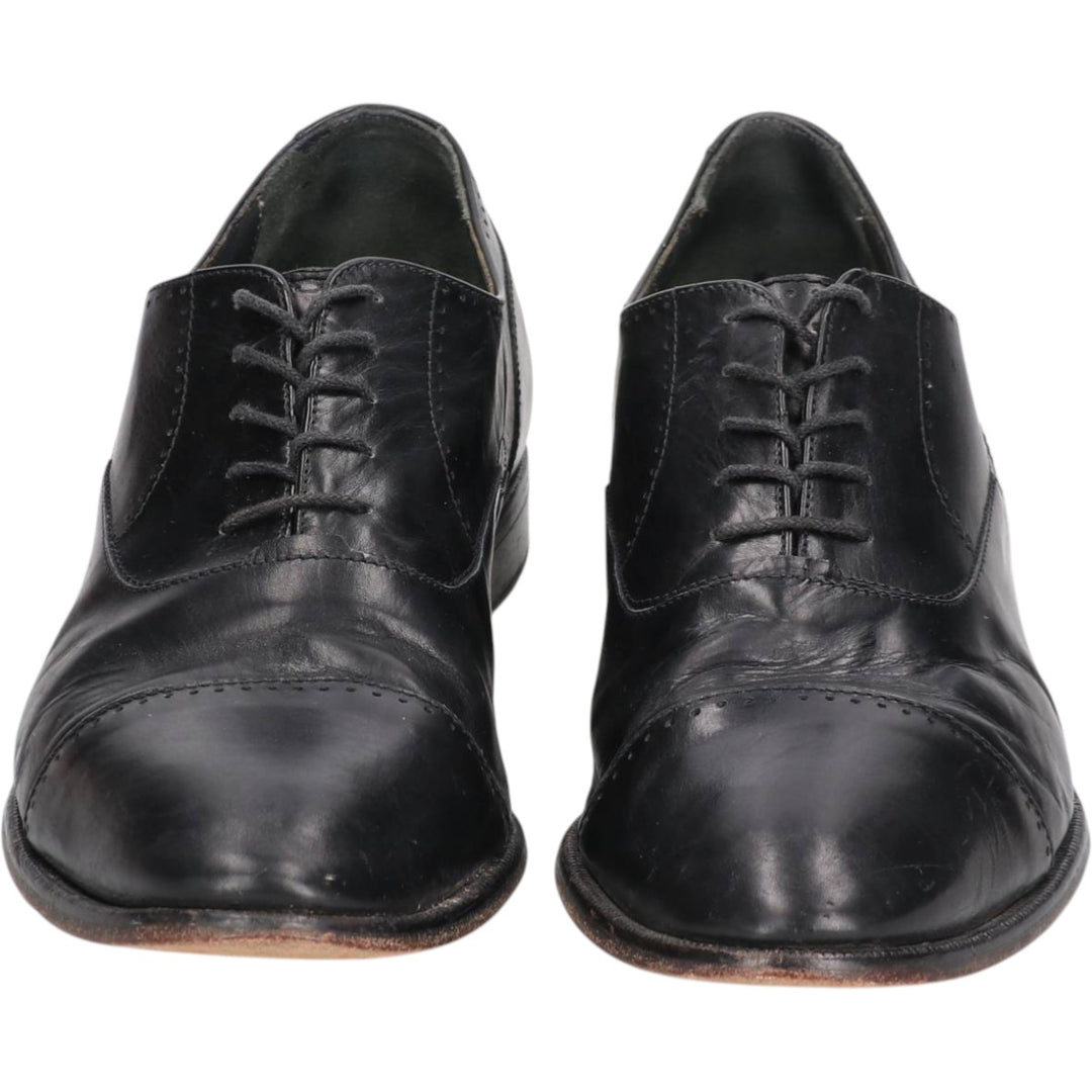 Alfani ALFANI Straight Tip Shoes, Made in Italy, Size 10M Men's 28.0cm genuine leather black type Vintage Second Hand