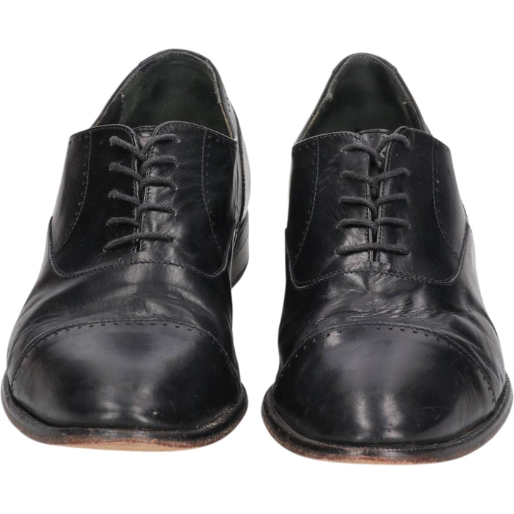 Alfani ALFANI Straight Tip Shoes, Made in Italy, Size 10M Men's 28.0cm genuine leather black type Vintage Second Hand