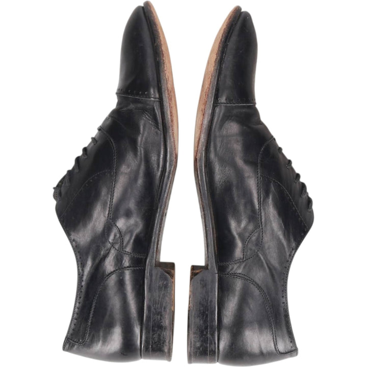 Alfani ALFANI Straight Tip Shoes, Made in Italy, Size 10M Men's 28.0cm genuine leather black type Vintage Second Hand