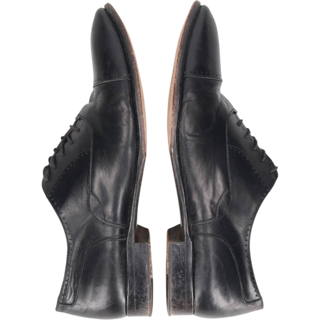Alfani ALFANI Straight Tip Shoes, Made in Italy, Size 10M Men's 28.0cm genuine leather black type Vintage Second Hand