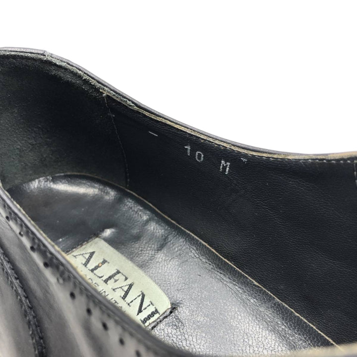 Alfani ALFANI Straight Tip Shoes, Made in Italy, Size 10M Men's 28.0cm genuine leather black type Vintage Second Hand