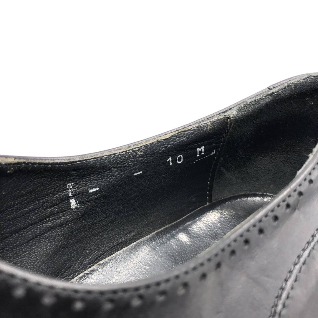 Alfani ALFANI Straight Tip Shoes, Made in Italy, Size 10M Men's 28.0cm genuine leather black type Vintage Second Hand