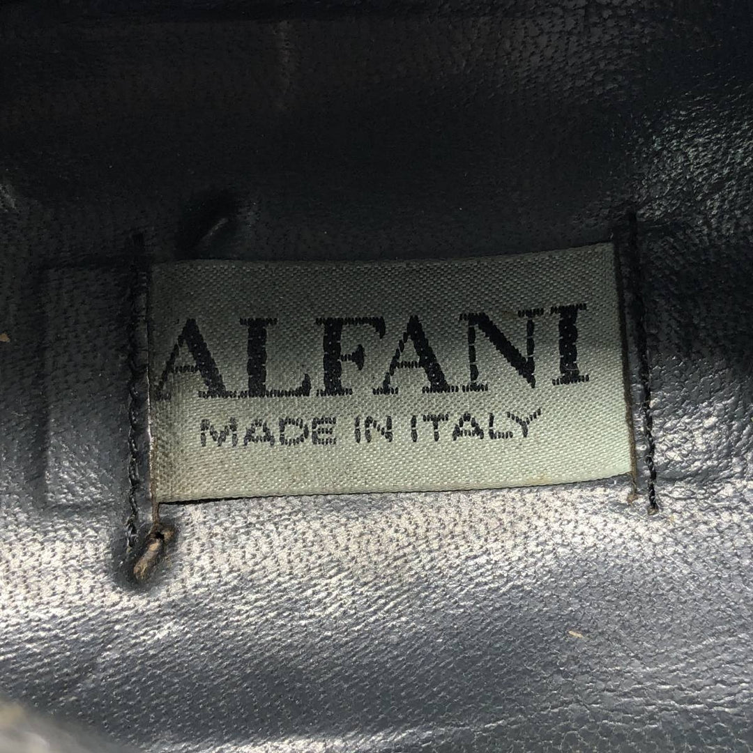 Alfani ALFANI Straight Tip Shoes, Made in Italy, Size 10M Men's 28.0cm genuine leather black type Vintage Second Hand