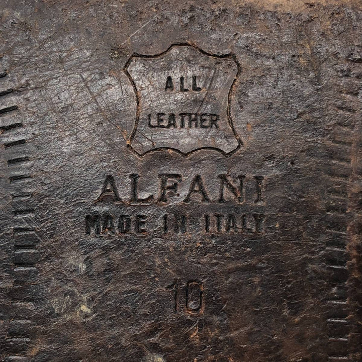 Alfani ALFANI Straight Tip Shoes, Made in Italy, Size 10M Men's 28.0cm genuine leather black type Vintage Second Hand