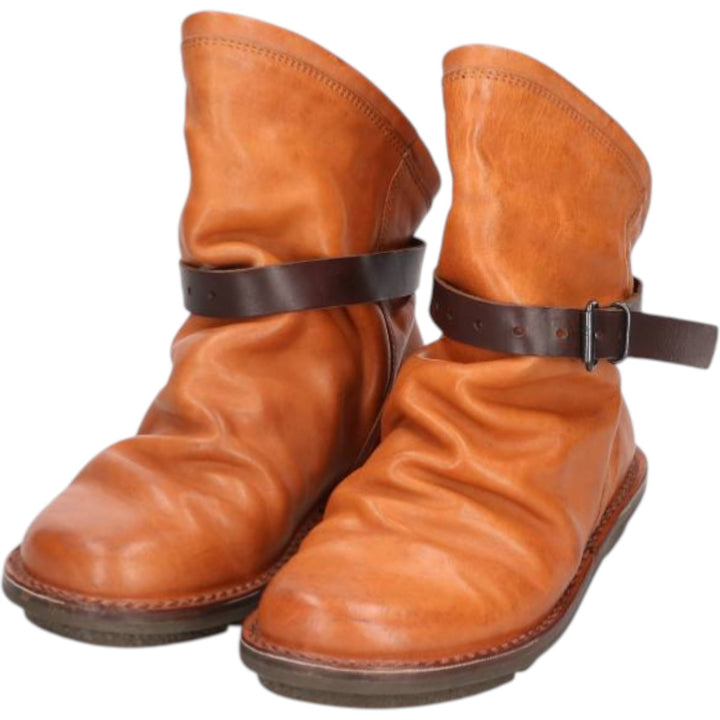 Trippen short boots Women's 25.0cm genuine leather brown type Vintage Second Hand