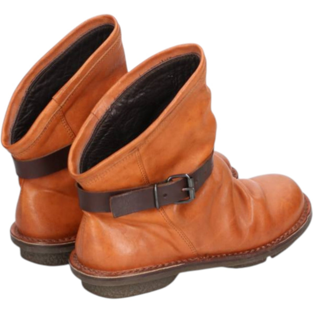 Trippen short boots Women's 25.0cm genuine leather brown type Vintage Second Hand