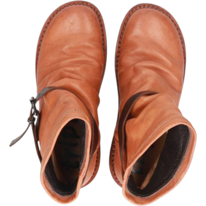 Trippen short boots Women's 25.0cm genuine leather brown type Vintage Second Hand