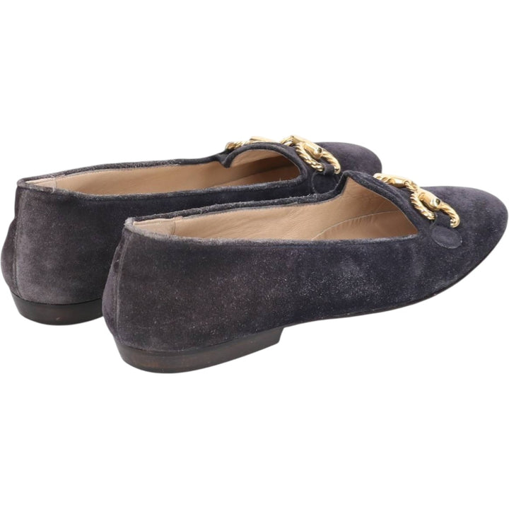 DI SANDRO Bit Loafers Made in Italy 8 Women's 25.0cm suede purple type Vintage Second Hand