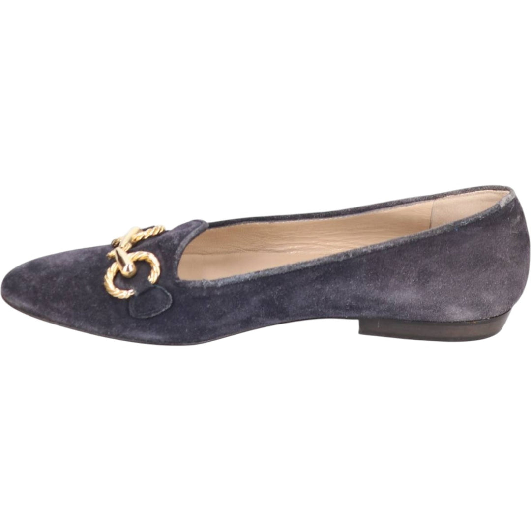 DI SANDRO Bit Loafers Made in Italy 8 Women's 25.0cm suede purple type Vintage Second Hand