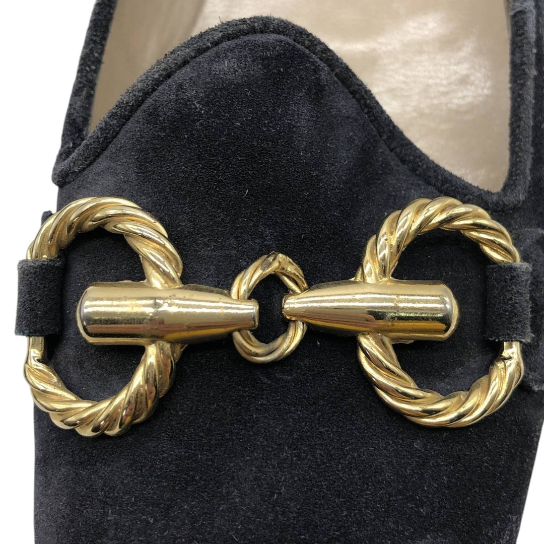DI SANDRO Bit Loafers Made in Italy 8 Women's 25.0cm suede purple type Vintage Second Hand