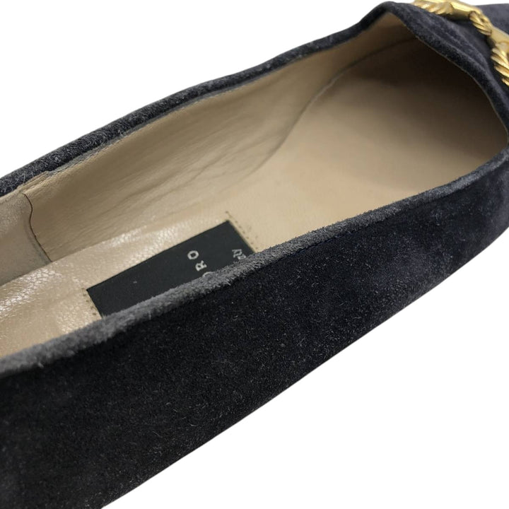 DI SANDRO Bit Loafers Made in Italy 8 Women's 25.0cm suede purple type Vintage Second Hand