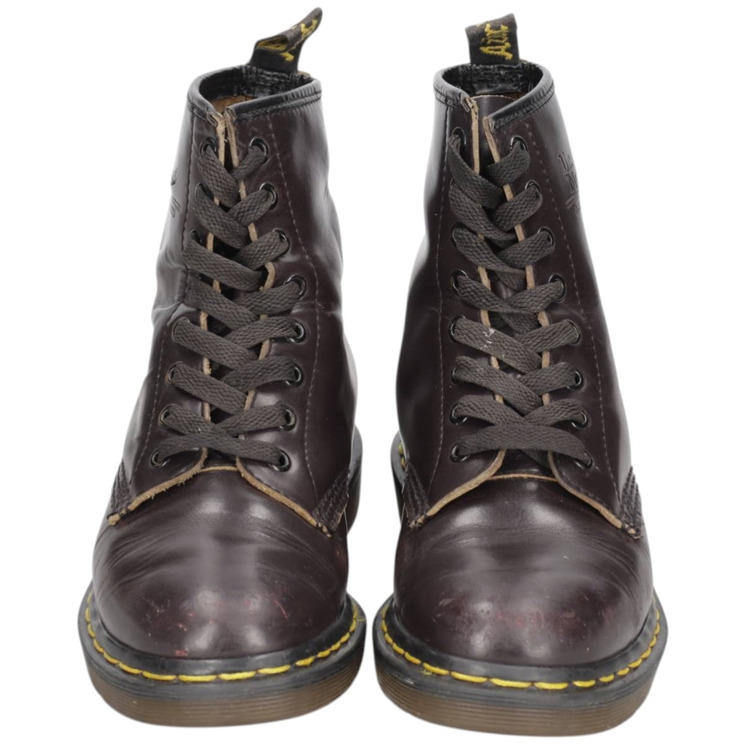Dr. Martens 8-hole boots made in the UK 4 Women's 23.0cm unclear burgundy type Vintage Second Hand