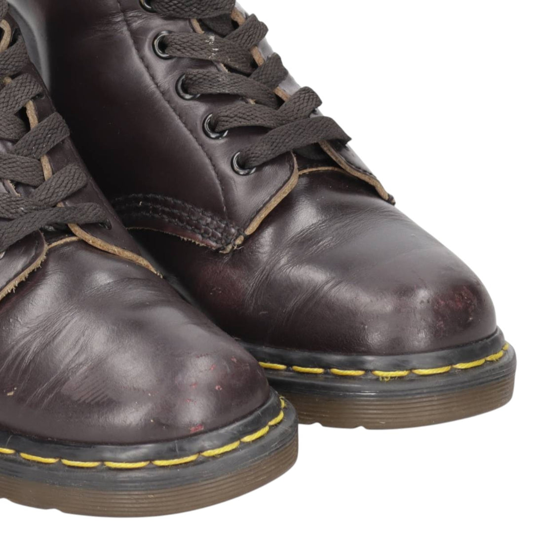 Dr. Martens 8-hole boots made in the UK 4 Women's 23.0cm unclear burgundy type Vintage Second Hand