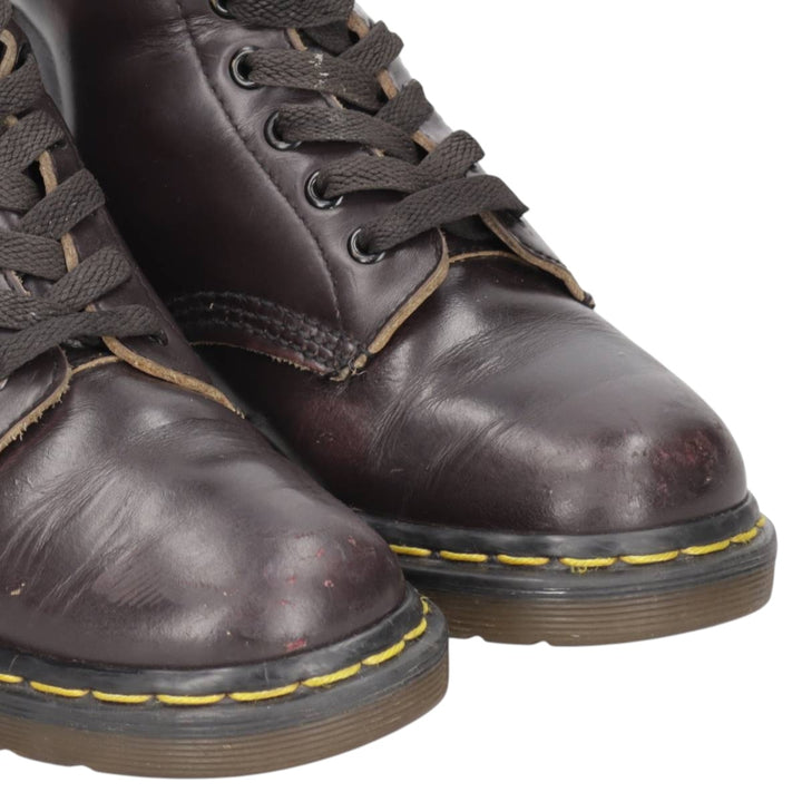 Dr. Martens 8-hole boots made in the UK 4 Women's 23.0cm unclear burgundy type Vintage Second Hand