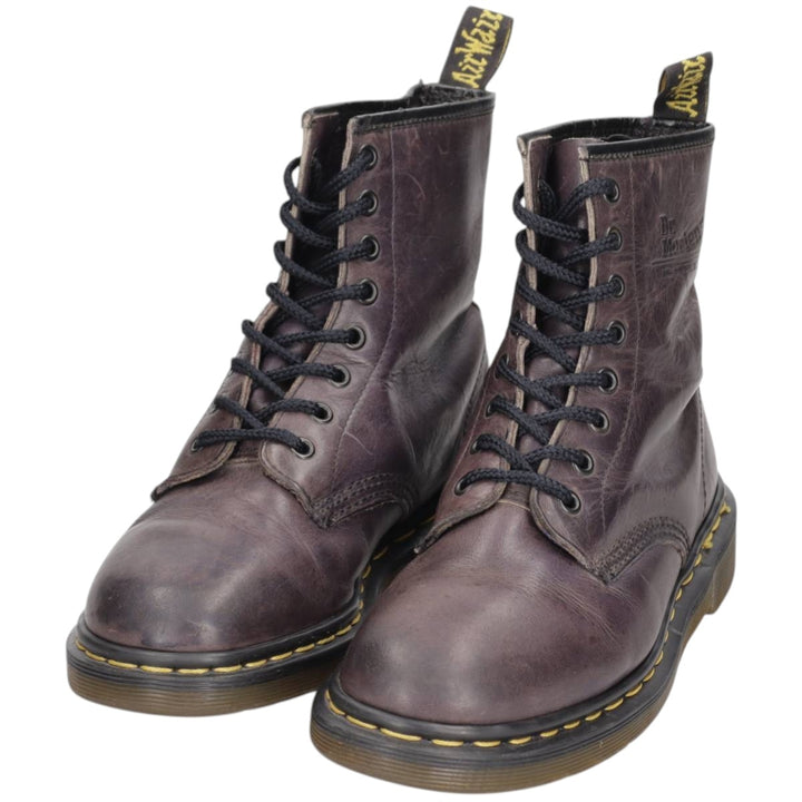 Dr. Martens 8-hole boots made in the UK 5 Women's 24.0cm genuine leather burgundy type Vintage Second Hand
