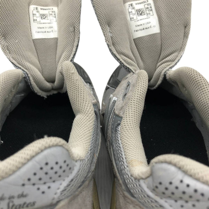 New Balance W990 GL3 sneakers, made in the USA, size 06 (2E). Women's 23.0cm unclear gray type Vintage Second Hand