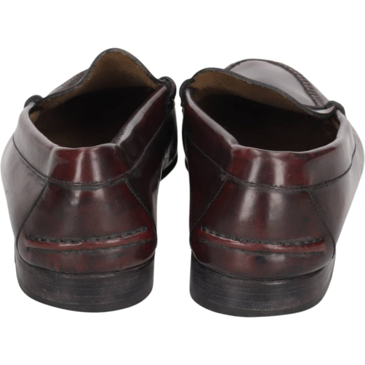FERNANDEZ coin loafers, made in Spain, size 41E Men's 26.5cm genuine leather burgundy type Vintage Second Hand