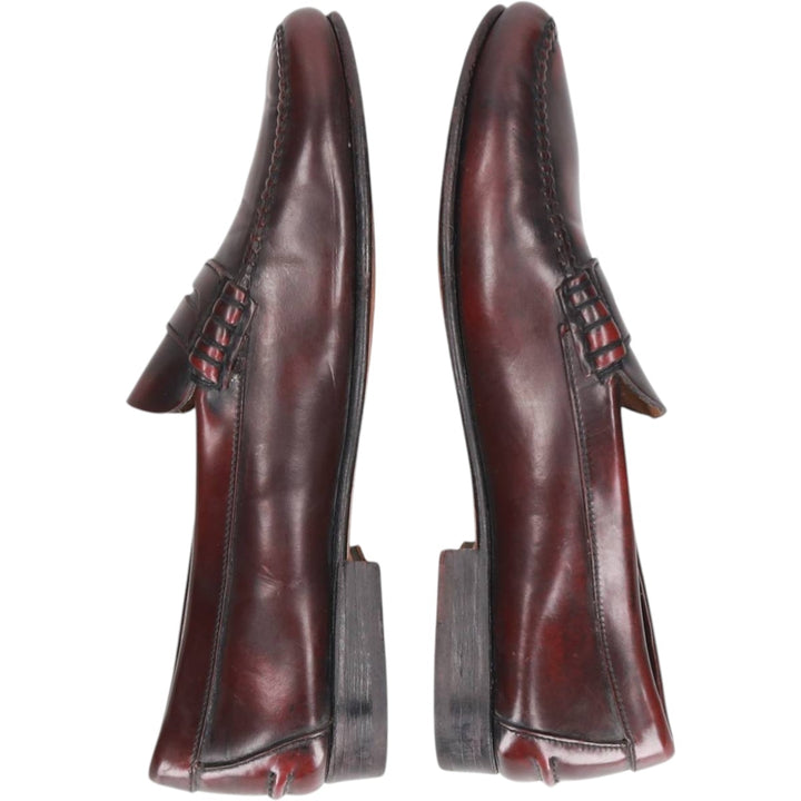 FERNANDEZ coin loafers, made in Spain, size 41E Men's 26.5cm genuine leather burgundy type Vintage Second Hand