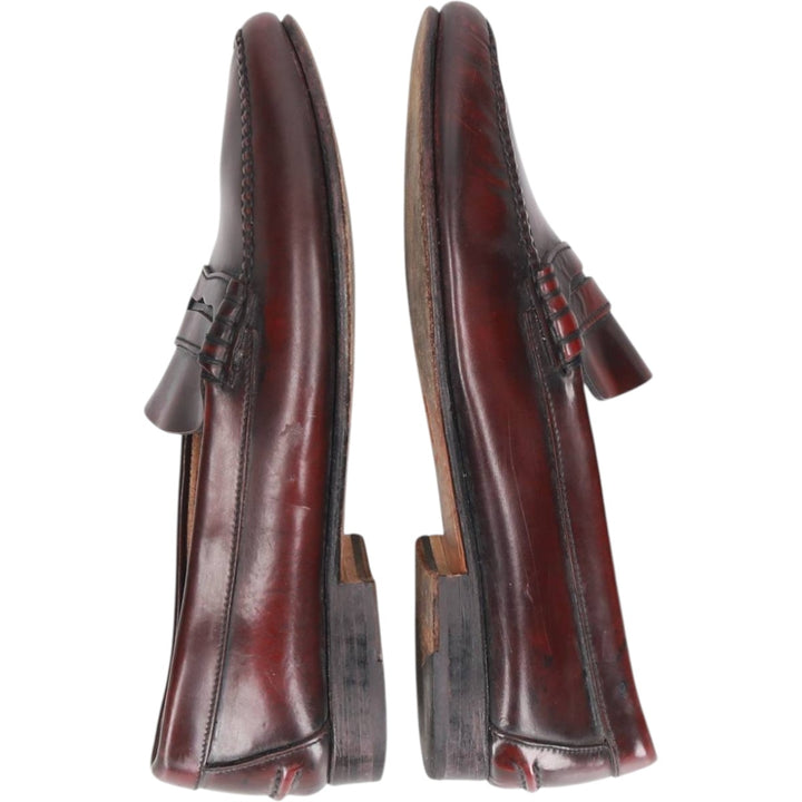FERNANDEZ coin loafers, made in Spain, size 41E Men's 26.5cm genuine leather burgundy type Vintage Second Hand