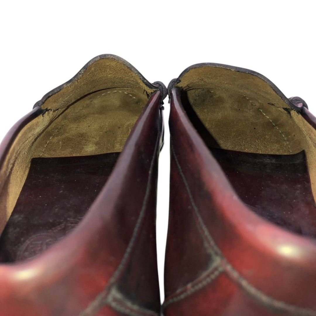 FERNANDEZ coin loafers, made in Spain, size 41E Men's 26.5cm genuine leather burgundy type Vintage Second Hand
