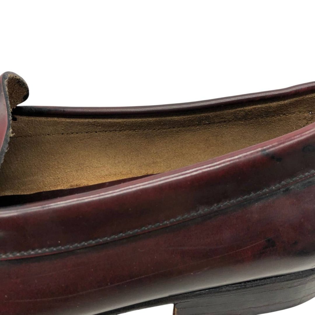 FERNANDEZ coin loafers, made in Spain, size 41E Men's 26.5cm genuine leather burgundy type Vintage Second Hand