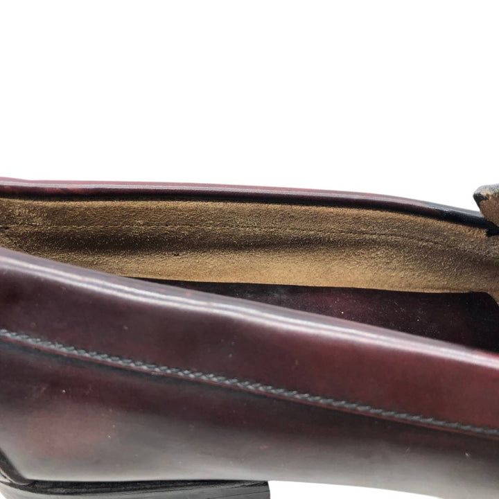FERNANDEZ coin loafers, made in Spain, size 41E Men's 26.5cm genuine leather burgundy type Vintage Second Hand