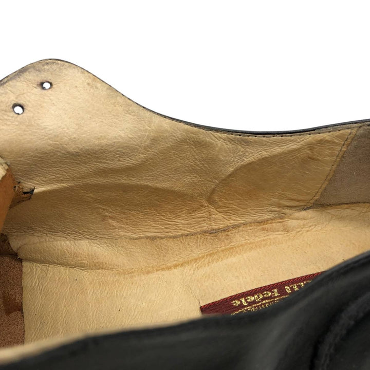 DASTH SHOES FEDELE ELLIS Plain Toe Shoes, Made in Italy, Size 42 Men's 27.5cm genuine leather black type Vintage Second Hand