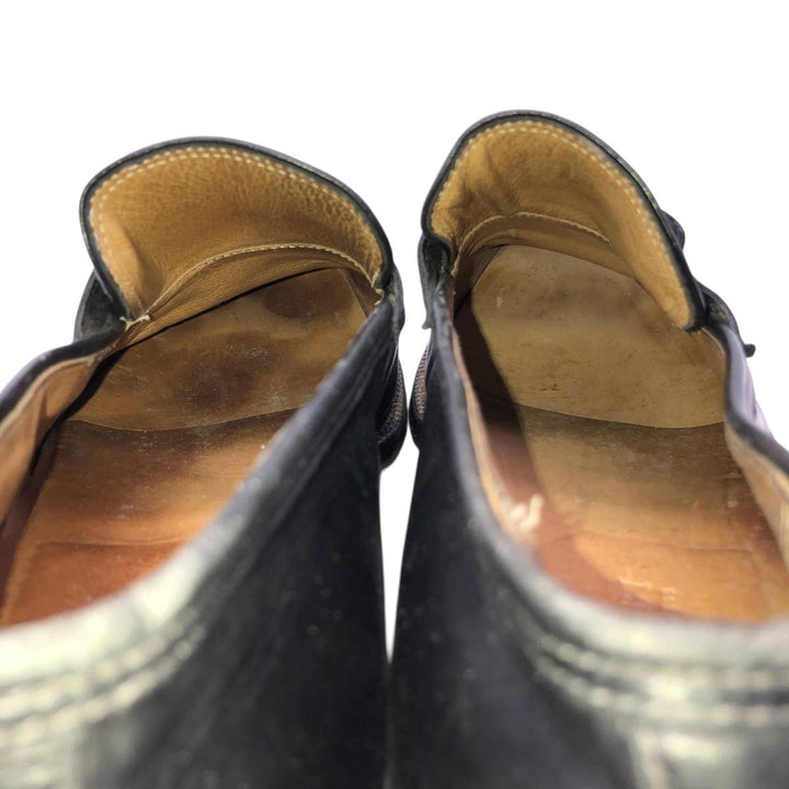 STEFANOBI coin loafers, made in Italy, size 9 1/2 Men's 28.0cm genuine leather black type Vintage Second Hand
