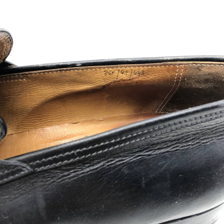 STEFANOBI coin loafers, made in Italy, size 9 1/2 Men's 28.0cm genuine leather black type Vintage Second Hand