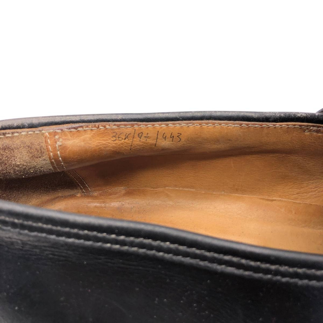 STEFANOBI coin loafers, made in Italy, size 9 1/2 Men's 28.0cm genuine leather black type Vintage Second Hand