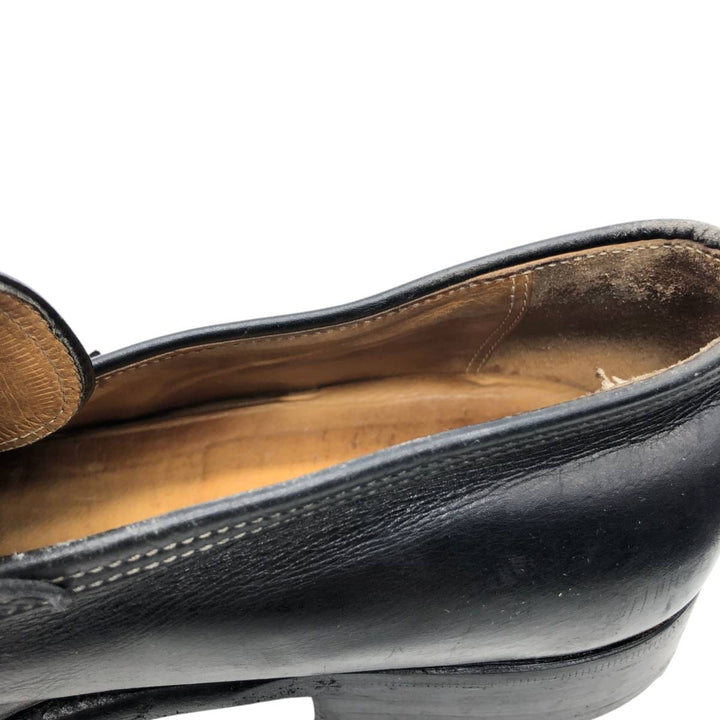 STEFANOBI coin loafers, made in Italy, size 9 1/2 Men's 28.0cm genuine leather black type Vintage Second Hand
