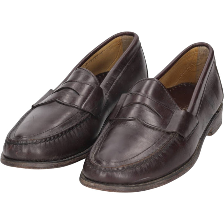 Sebago coin loafers, made in the USA, size 9D Men's 27.0cm unclear red type reddish brown Vintage Second Hand