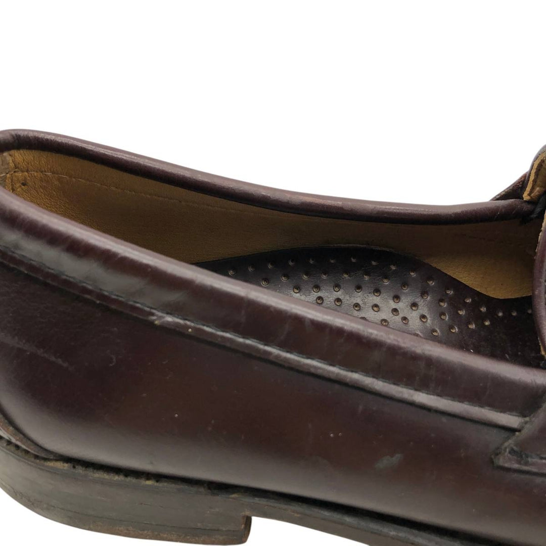 Sebago coin loafers, made in the USA, size 9D Men's 27.0cm unclear red type reddish brown Vintage Second Hand