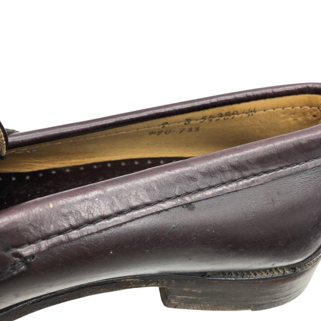 Sebago coin loafers, made in the USA, size 9D Men's 27.0cm unclear red type reddish brown Vintage Second Hand