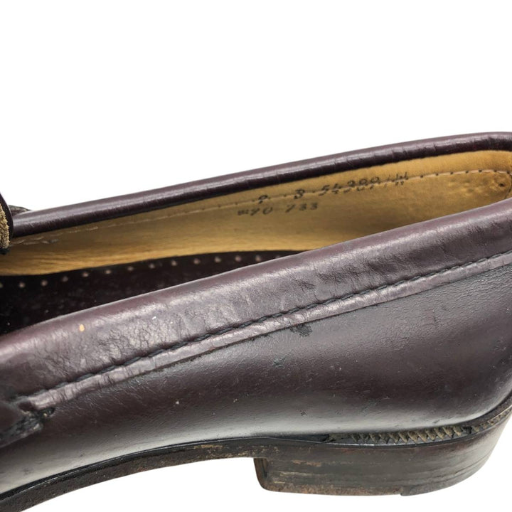 Sebago coin loafers, made in the USA, size 9D Men's 27.0cm unclear red type reddish brown Vintage Second Hand