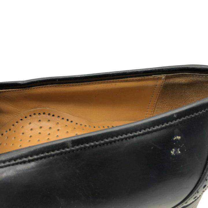 Johnston & Murphy OPTIMA Wingtip Full Brogue Kilt Loafers, Made in USA, Size 9D Men's 27.0cm unclear black type Vintage Second Hand